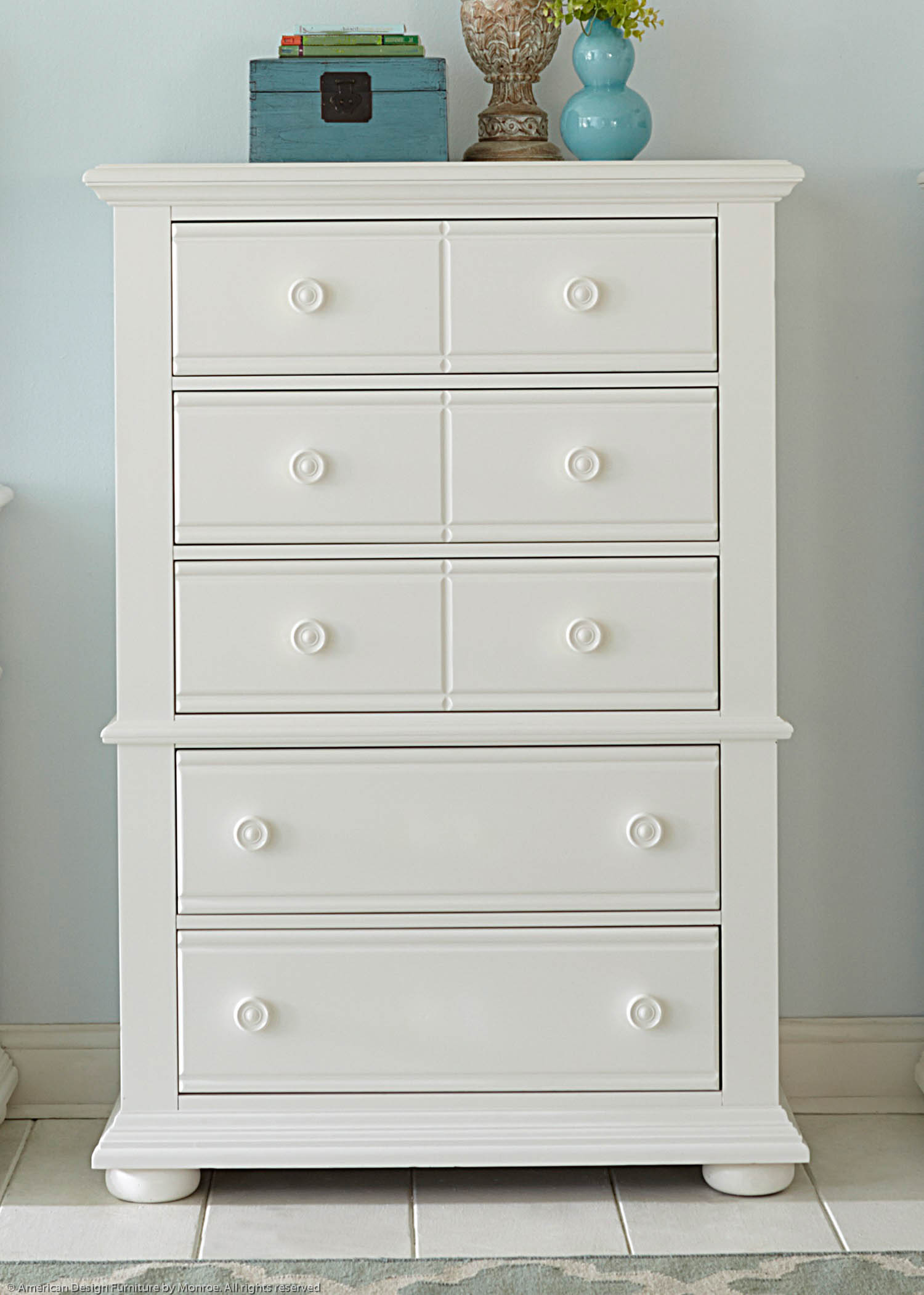 Emerald Isle Chest Pic 1 (Heading 5 Drawer Chest )